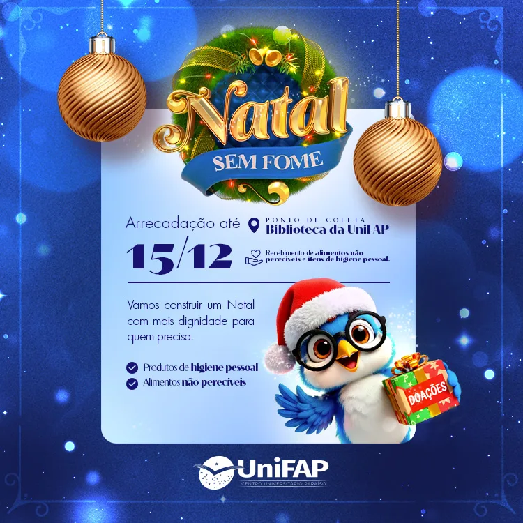 UniFAP lança campanha “Natal Sem Fome”